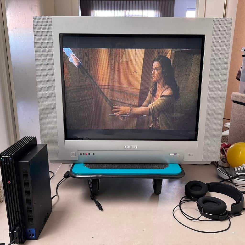 Philips Matchline 100hz CRT TV, Ophalen, Zo goed als nieuw, 100 cm of meer, Philips