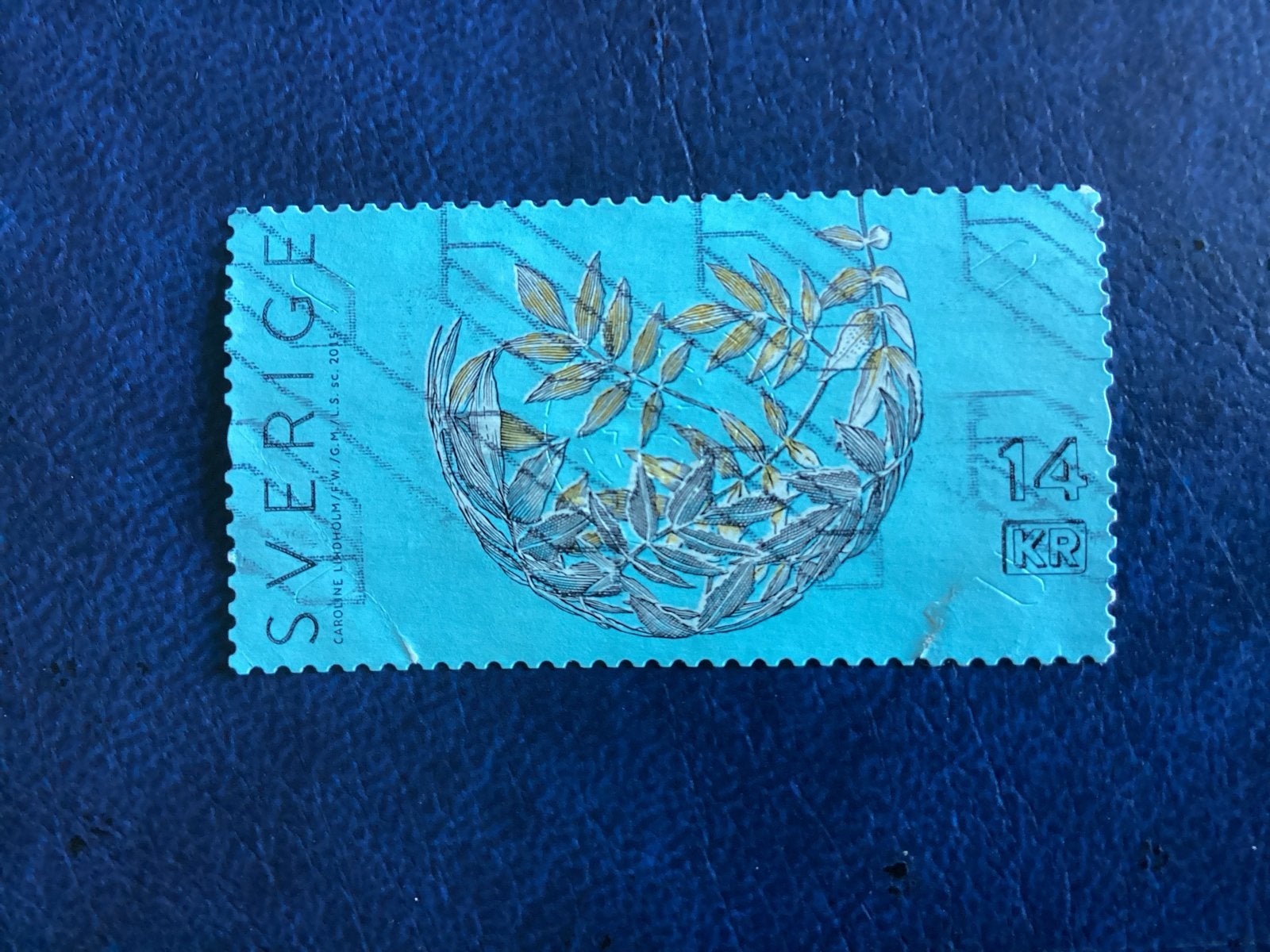 Zweden 2015- Mi.3083-14 KR - Bladmotief  LEES, Verzenden, Zweden, Gestempeld