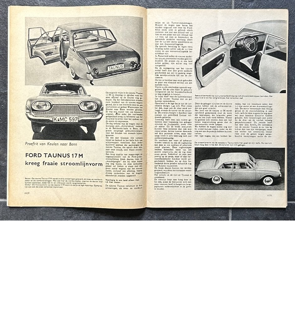 Ford Taunus 17M P3 in Autokampioen 1960, Gelezen, Ford, Ophalen of Verzenden, Autokampioen