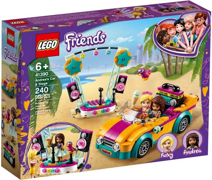 Lego Friends 41390 Andrea's auto en podium, Lego, Nieuw, Friends, Ophalen of Verzenden