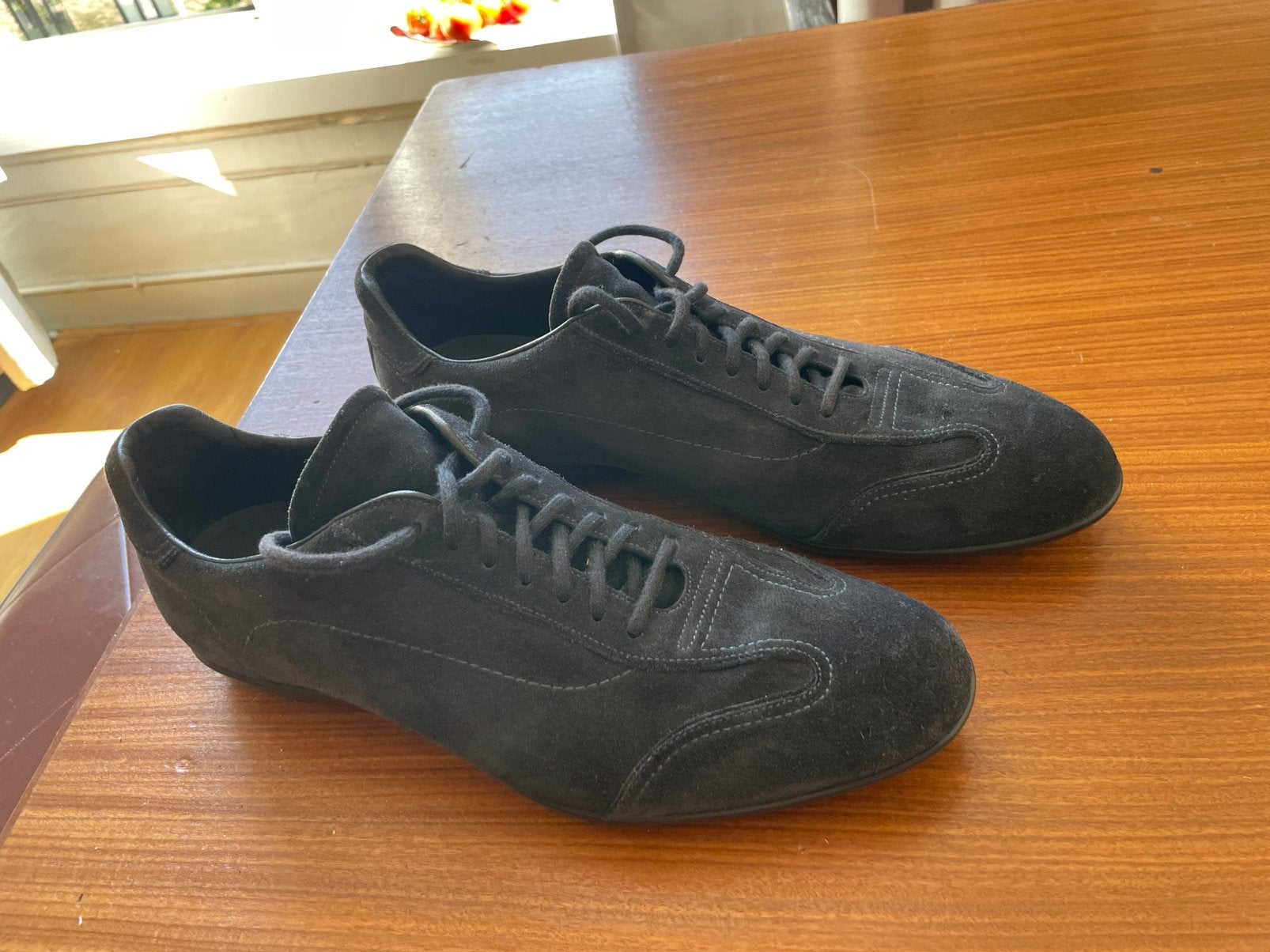 Santoni veterschoenen blauw seude, Ophalen of Verzenden, Zo goed als nieuw, Schoenen
