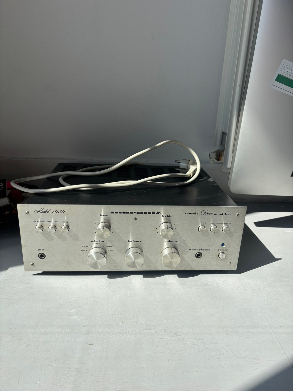Marantz Model 1030 versterker, Audio, Tv en Foto, Versterkers en Receivers, Ophalen of Verzenden, Gebruikt, Marantz
