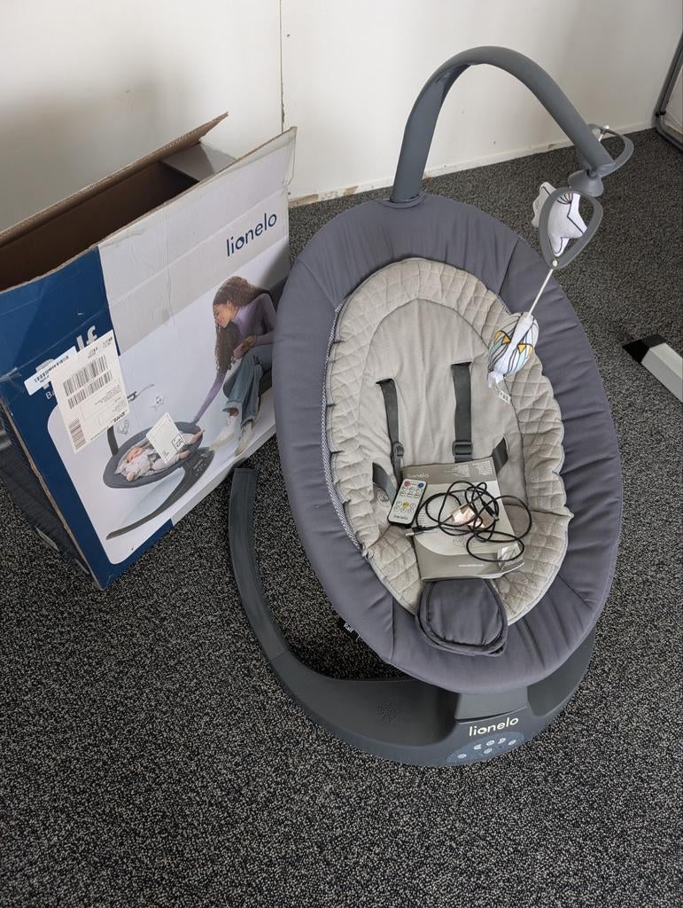 Lionelo Wippstoel/Schommelstoel voor Baby's - Grijs, Ophalen