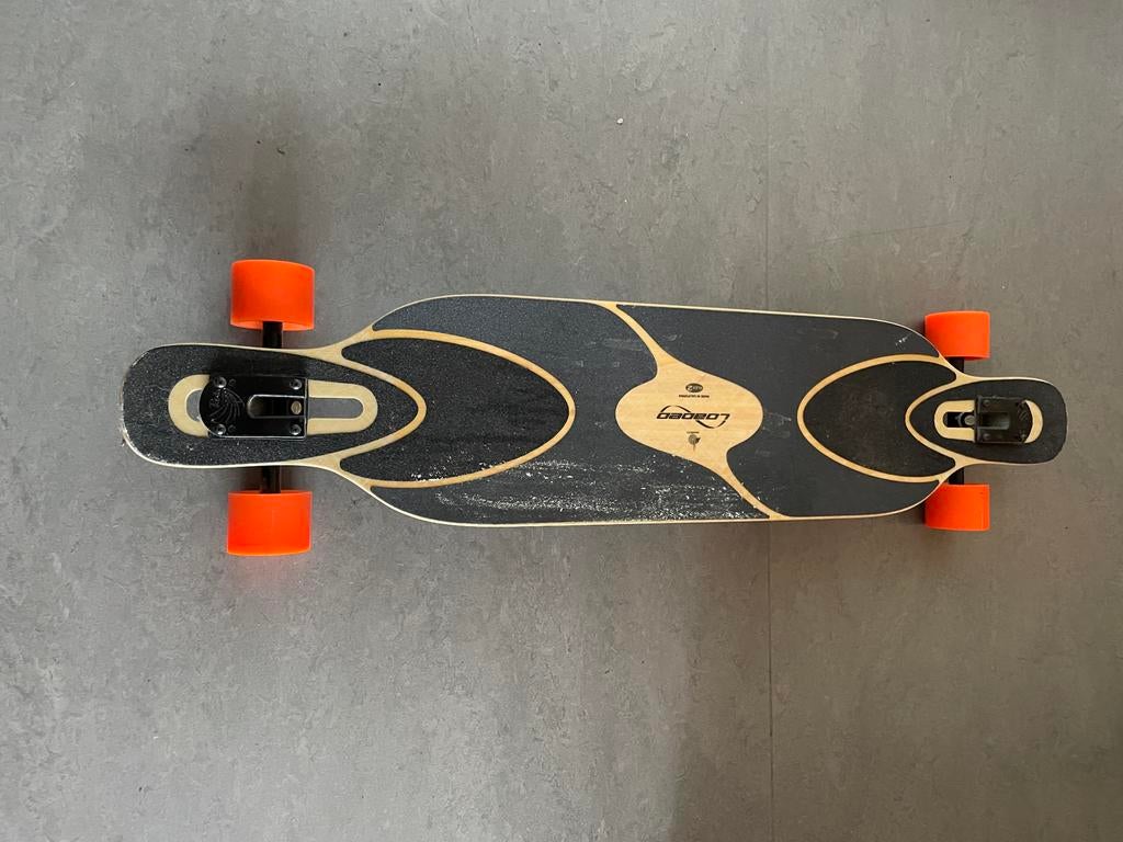 Custom Loaded Longboard - Zo goed als nieuw, Sport en Fitness, Skateboarden, Zo goed als nieuw, Skateboard, Longboard, Ophalen