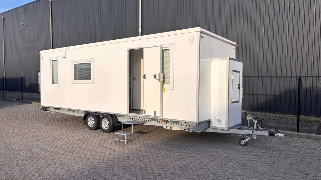 Mobiele Woonunit 7,33m OCCASION | Volledige woning op wielen, Zakelijke goederen, Machines en Bouw | Keten en Containers, Ophalen of Verzenden