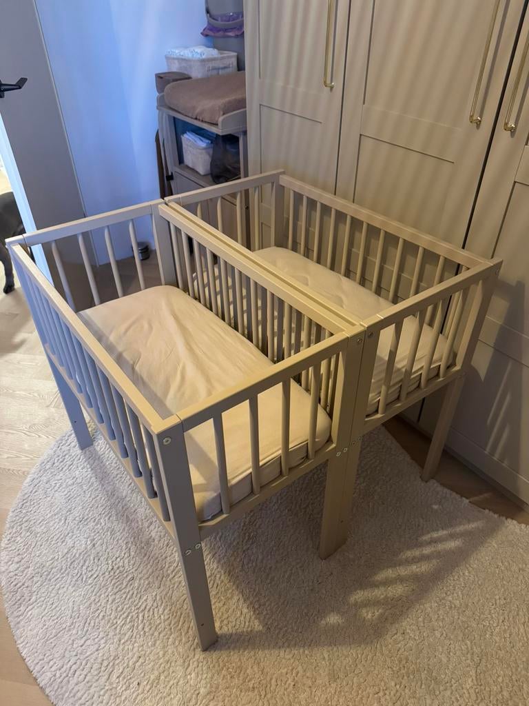2x cosleeper/wiegje beige, Kinderen en Baby's, Babywiegjes en Ledikanten, Ophalen, Zo goed als nieuw, Wieg