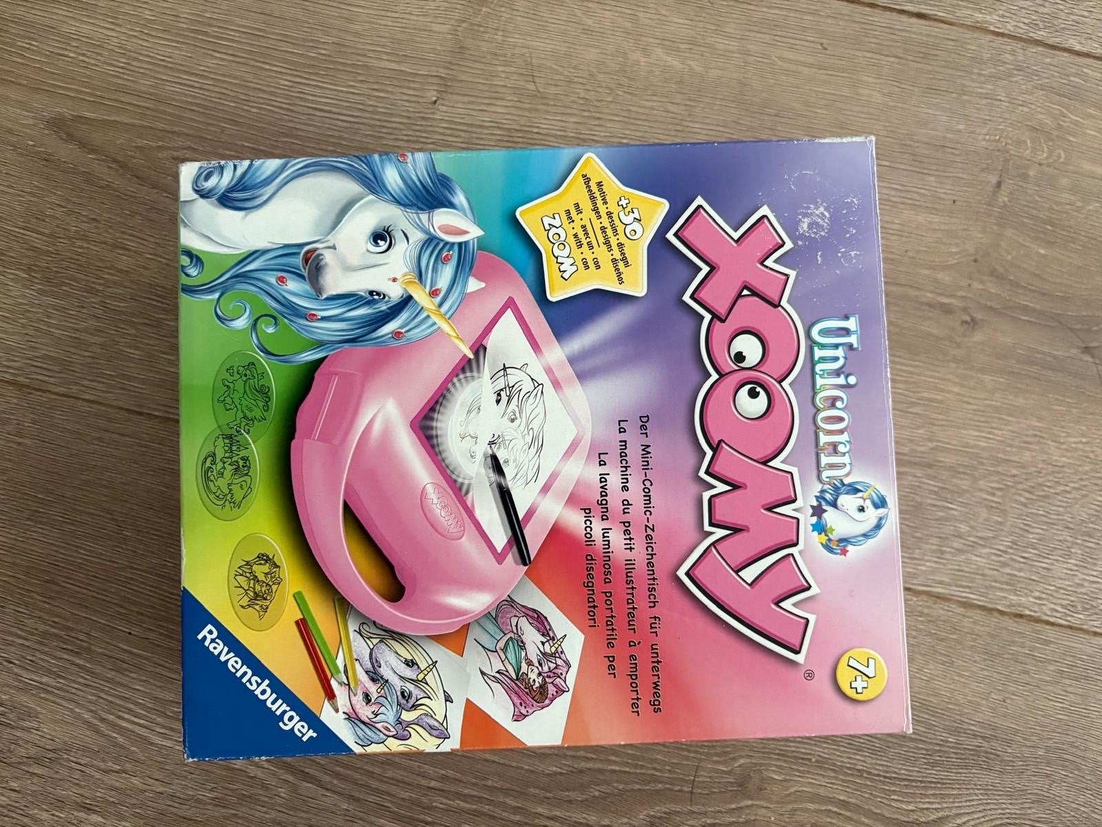 Xoomy Unicorn Mini Tekenmachine Ravensburger, Ophalen, Zo goed als nieuw, Knutselen, Met licht
