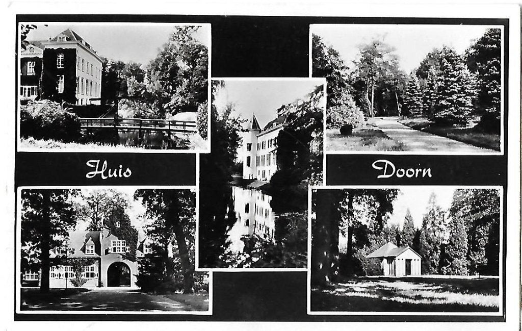 Huis Doorn Oude gelopen Ansichtkaart ( 8716 ), Verzamelen, Ansichtkaarten | Nederland, Ophalen of Verzenden, 1960 tot 1980, Gelopen