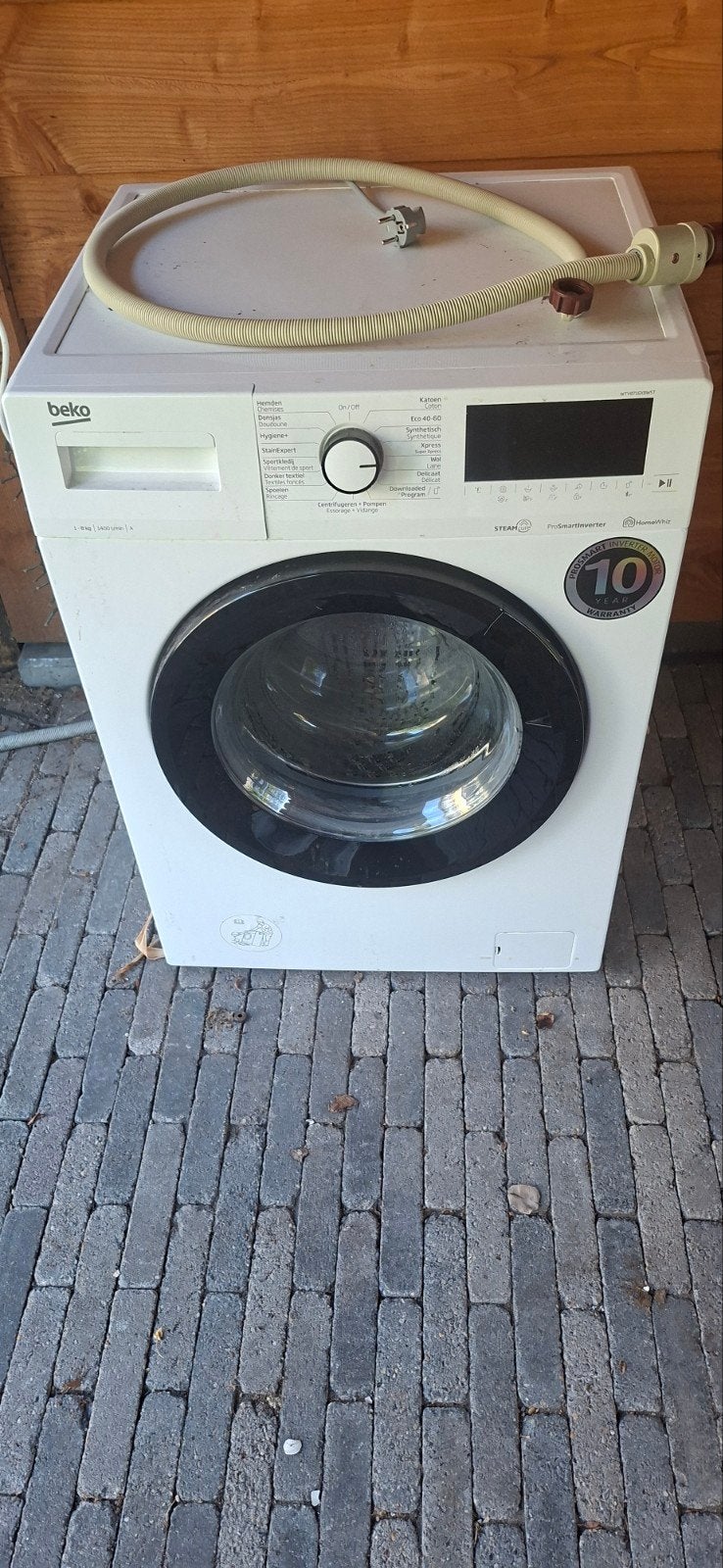 Beko voorlader wasmachine - 8 kg, 1400 toeren, Ophalen, 1200 tot 1600 toeren, Gebruikt, 8 tot 10 kg