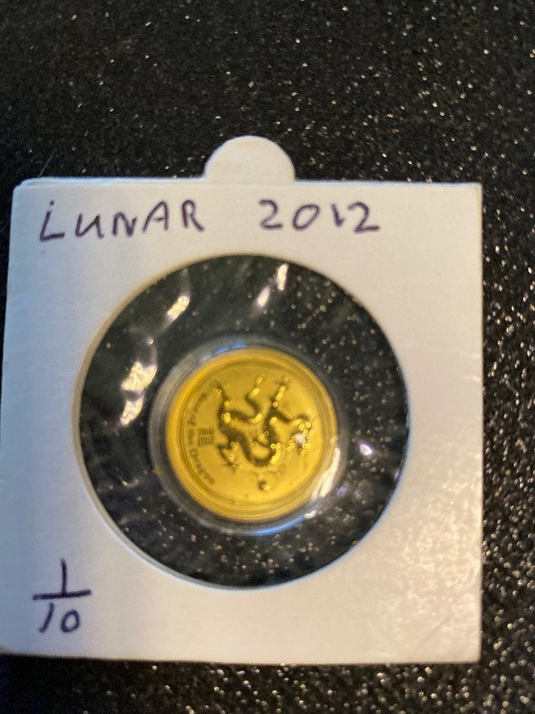 Australië Lunar draak 2012, Ophalen of Verzenden, Goud