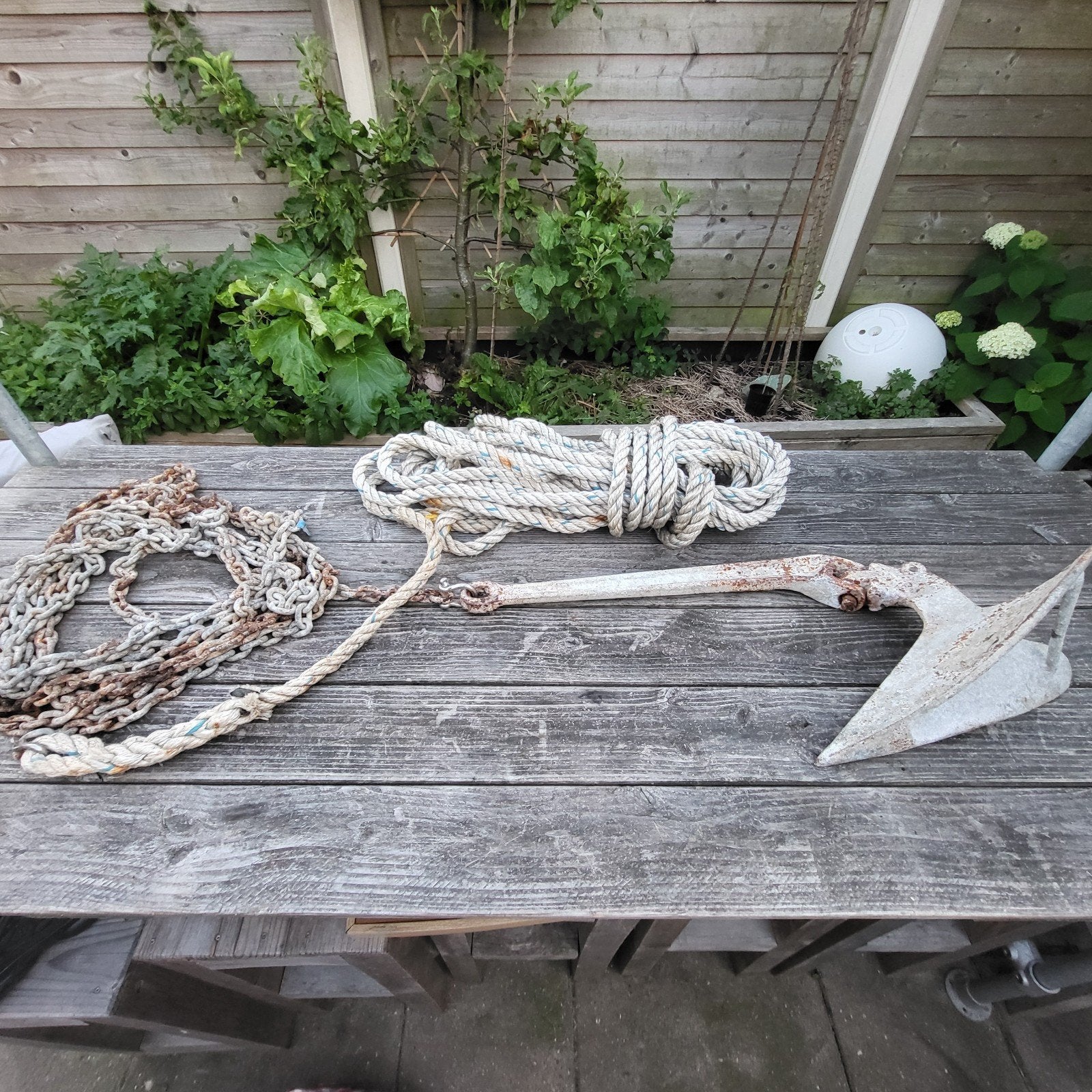 Anker met ketting en lijn, Ophalen of Verzenden, Overige typen