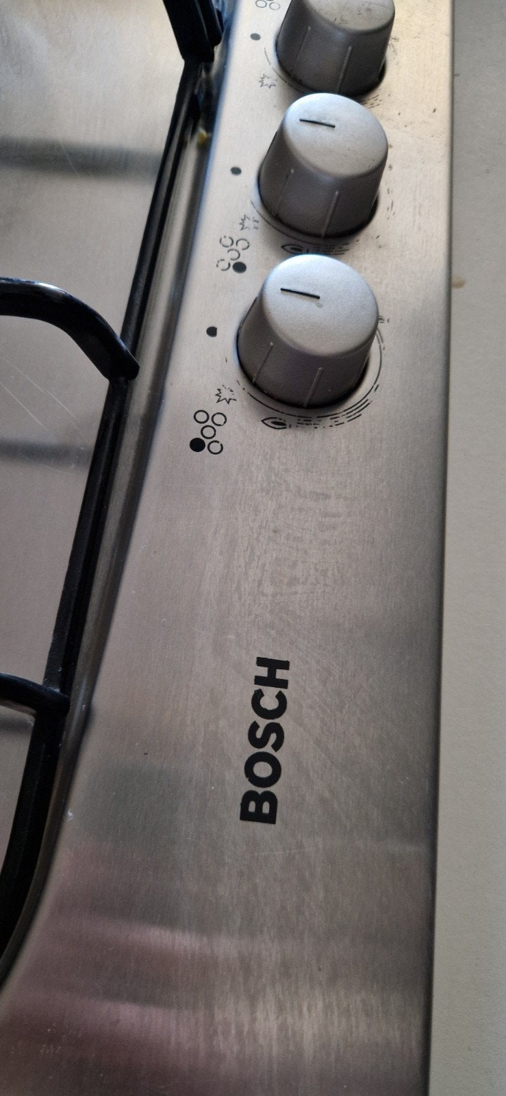 Bosch 5-pits inbouw gasstel met elektrische ontsteking, Witgoed en Apparatuur, Kookplaten, Ophalen, Gebruikt, Inbouw, Gas