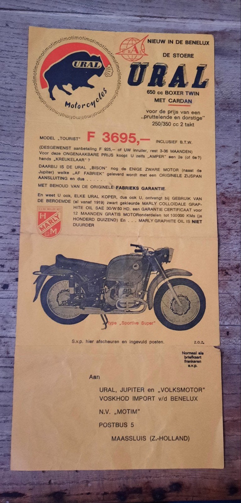 Ural 650 cc Boxer Twin met Cardan - Klassieke Motorfiets, Motoren, Ophalen of Verzenden