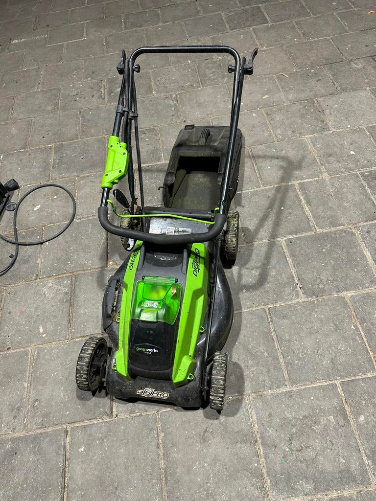 Greenworks G-MAX 40V Accu Grasmaaier, Ophalen, Cirkelmaaier, Gebruikt, Accu-grasmaaier