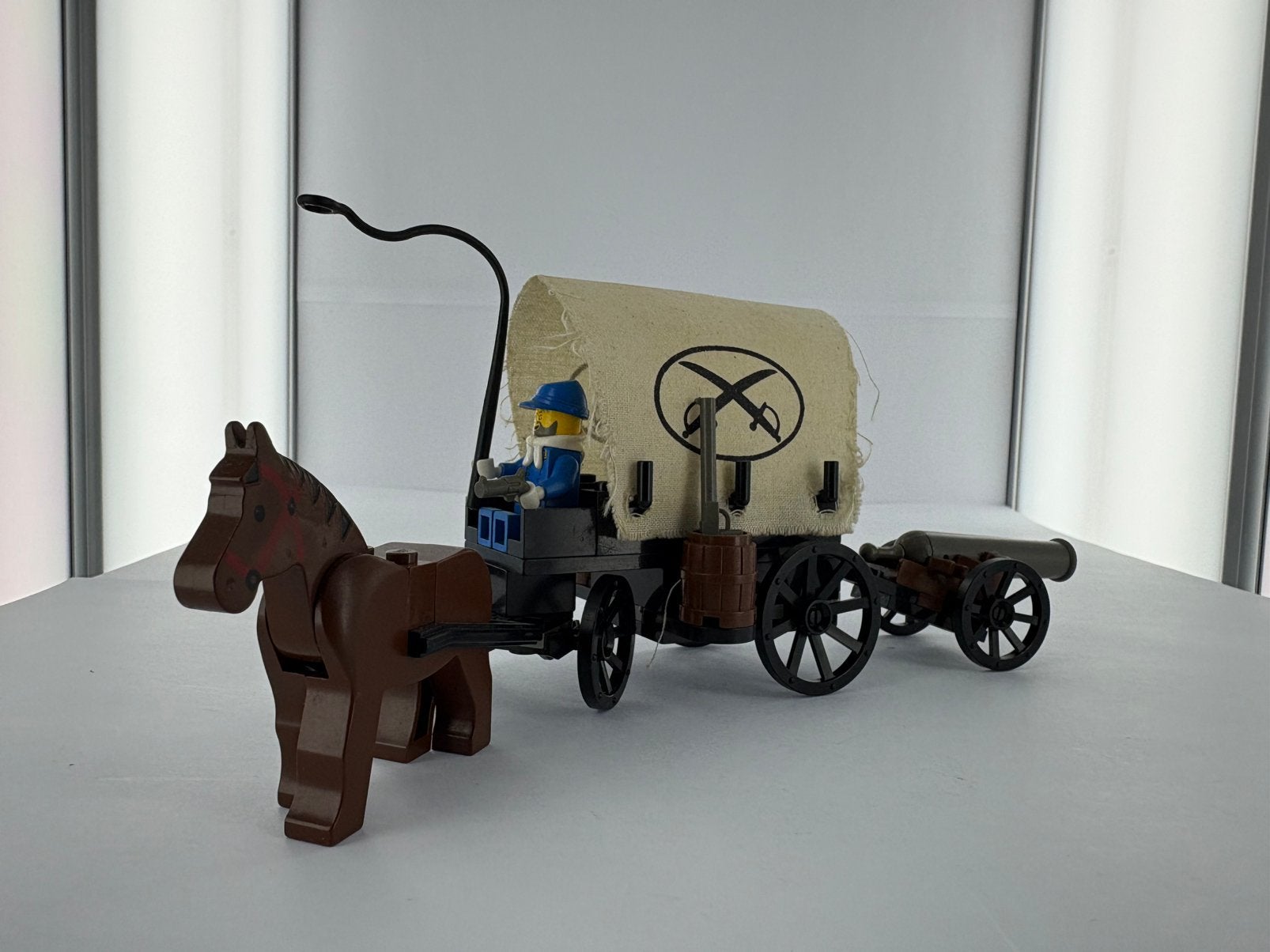 LEGO 6716 Weapons Wagon (Cowboys) - Compleet, Gebruikt, Lego, Ophalen of Verzenden, Complete set