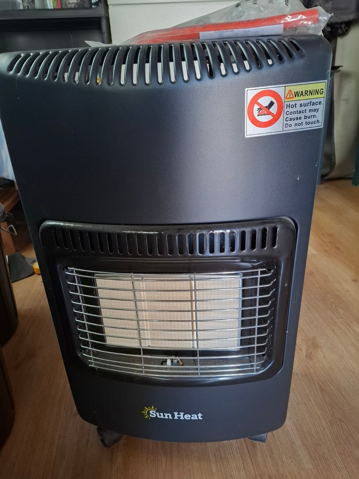 Sun Heat Gaskachel - Draagbare Terrasverwarmer met gasfles., Ophalen, Gas, Nieuw, Vrijstaand
