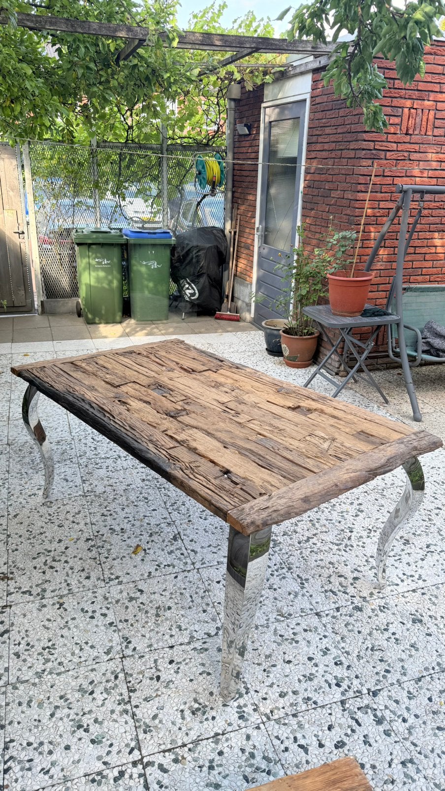 Rofra home eettafel railway wagondelen 180x100, Ophalen, 200 cm of meer, 50 tot 100 cm, Zo goed als nieuw