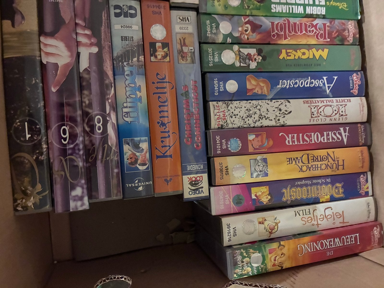 Grote collectie Disney VHS-banden en andere films, Nederlands ondertiteld, Gebruikt, Kinderfilm, VHS