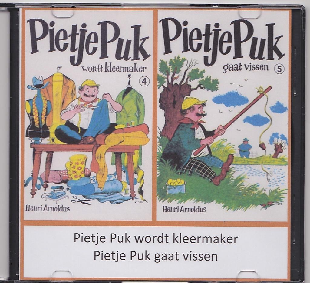 Pietje Puk wordt kleermaker 4 en Pietje Puk gaat vissen 5, Cd's en Dvd's, Cd's | Kinderen en Jeugd, Ophalen, Zo goed als nieuw
