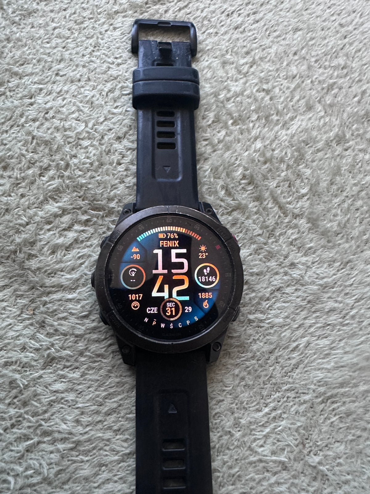 Garmin Epix 2, Sieraden, Tassen en Uiterlijk, Smartwatches, Ophalen of Verzenden, Zo goed als nieuw, Zwart, Android