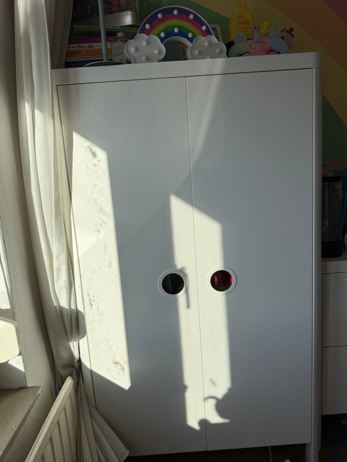Ikea Busunge bed, Ophalen, 85 tot 100 cm, Zo goed als nieuw, Matras