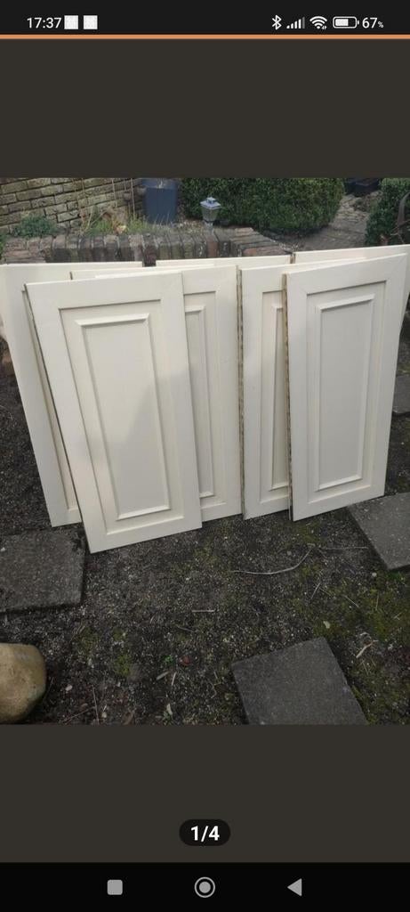 Binnenluiken, mdf panelen, met sierlatten, 6 stuks, Ophalen of Verzenden