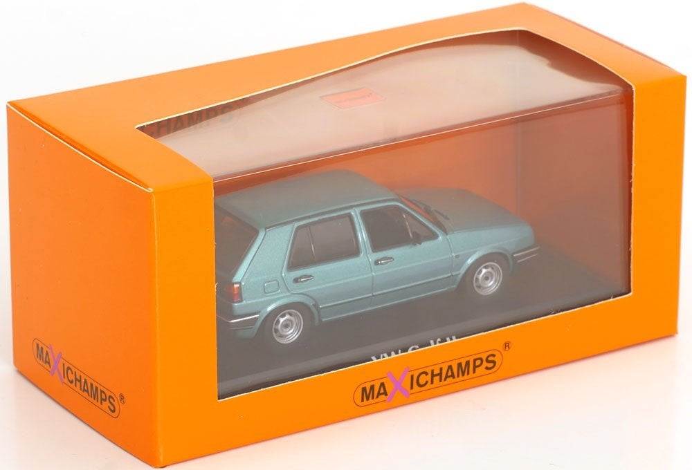 Maxichamps 1:43 Volkswagen Golf 2, 4 deurs 1985 Turquoise, -, Nieuw, Ophalen of Verzenden, -