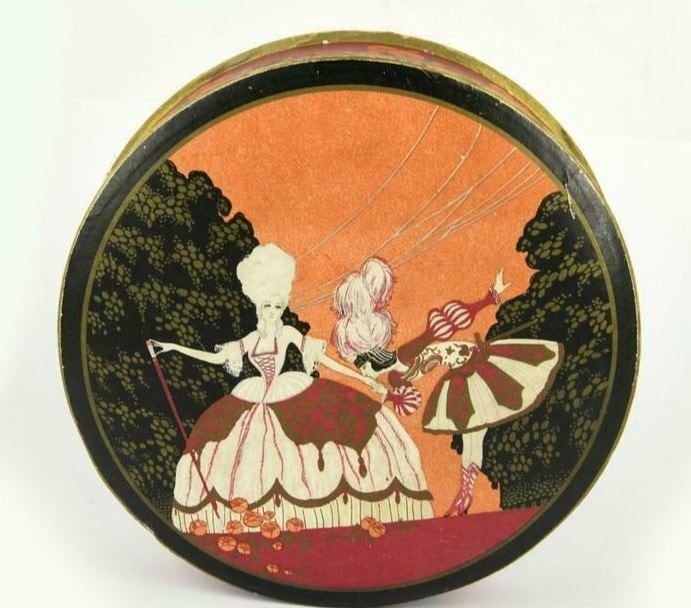 prachtig art deco bonbondoosje à la Marquise de Sevigny, Ophalen of Verzenden