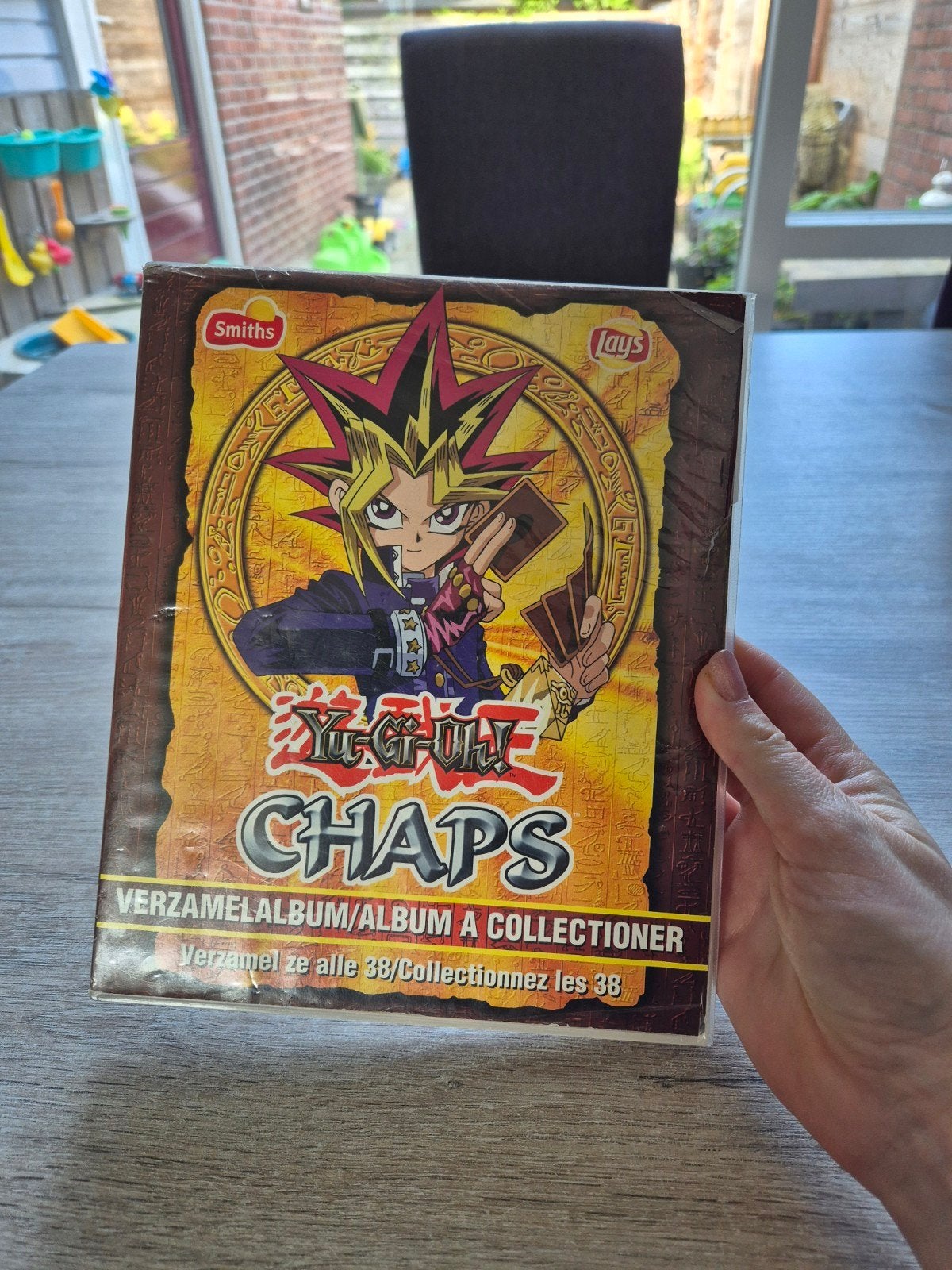 map 2 - Yu-Gi-Oh! Chaps verzamelalbum Smiths/Lays + 5/38 Cha, Hobby en Vrije tijd, Ophalen of Verzenden, Gebruikt, Overige typen