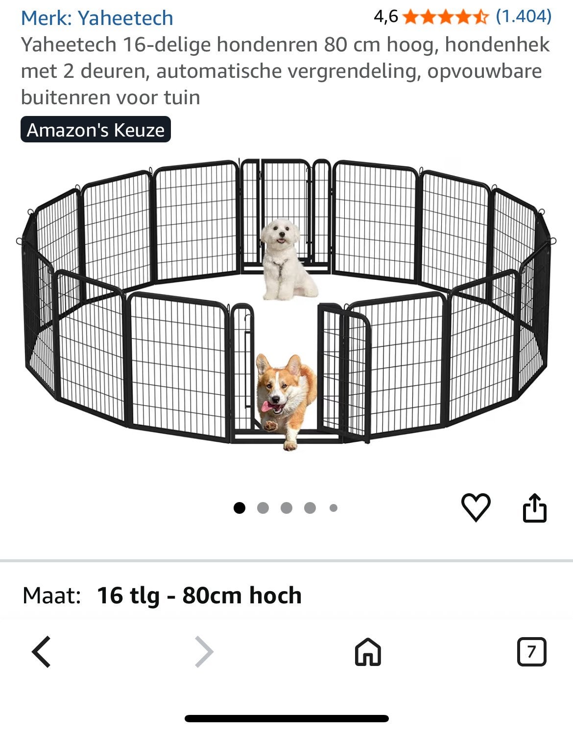 Puppyren hondenren, Dieren en Toebehoren, Ophalen, Nieuw, 110 cm of meer, 65 tot 100 cm
