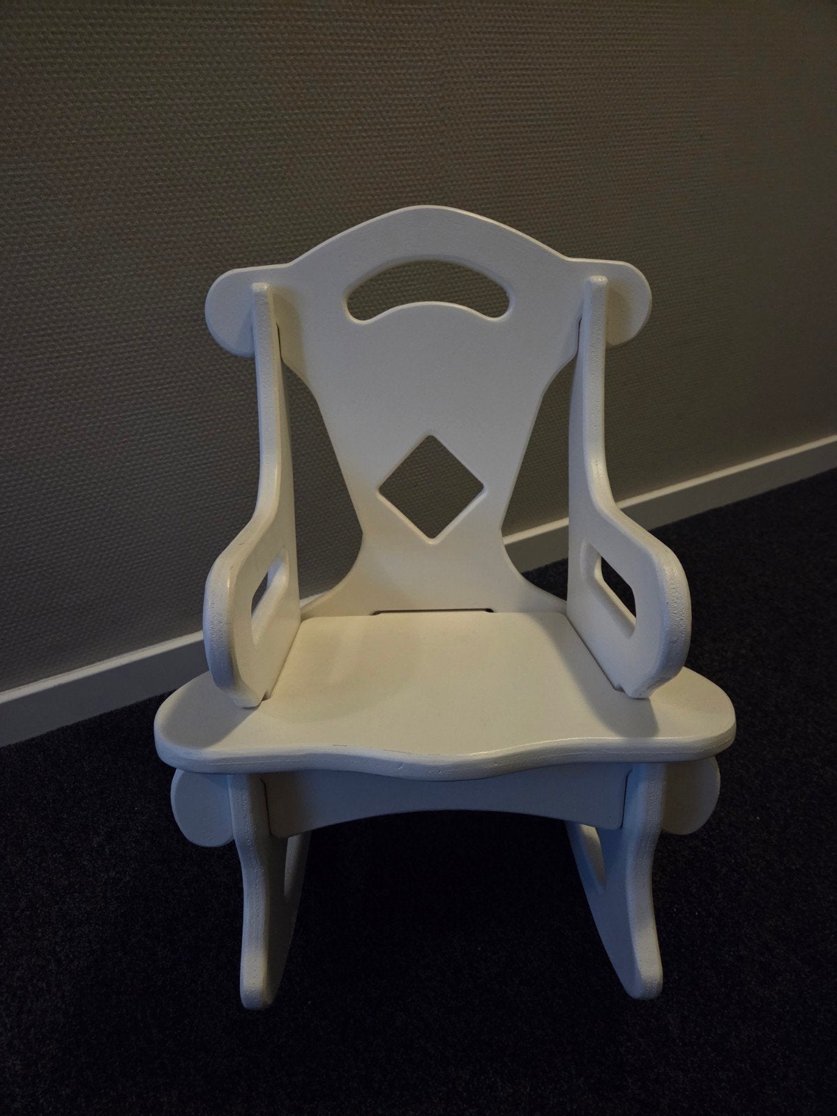 Witte kinder schommelstoel, Ophalen of Verzenden, Gebruikt, Stoel(en)