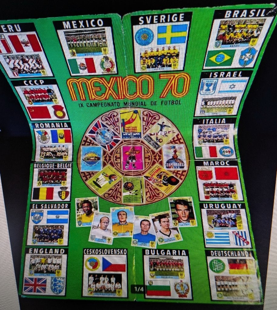 ORIGINAL Panini Mexico 1970  POSTER  100%  ORIginall, Verzenden, Zo goed als nieuw, Sticker