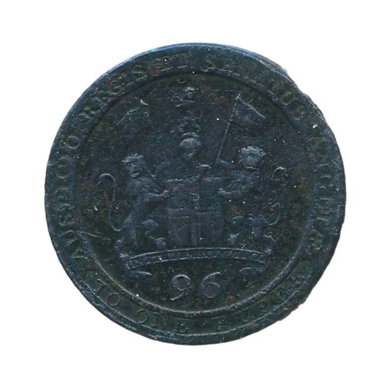 India 1/96 Rupee 1797, Postzegels en Munten, Munten | Azië, Ophalen of Verzenden, Zuid-Azië, Losse munt
