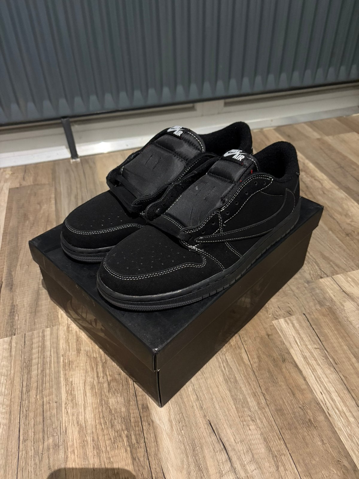 Jordan 1 Travis scott black phantom, Zwart, Nieuw, Ophalen of Verzenden, Sneakers of Gympen