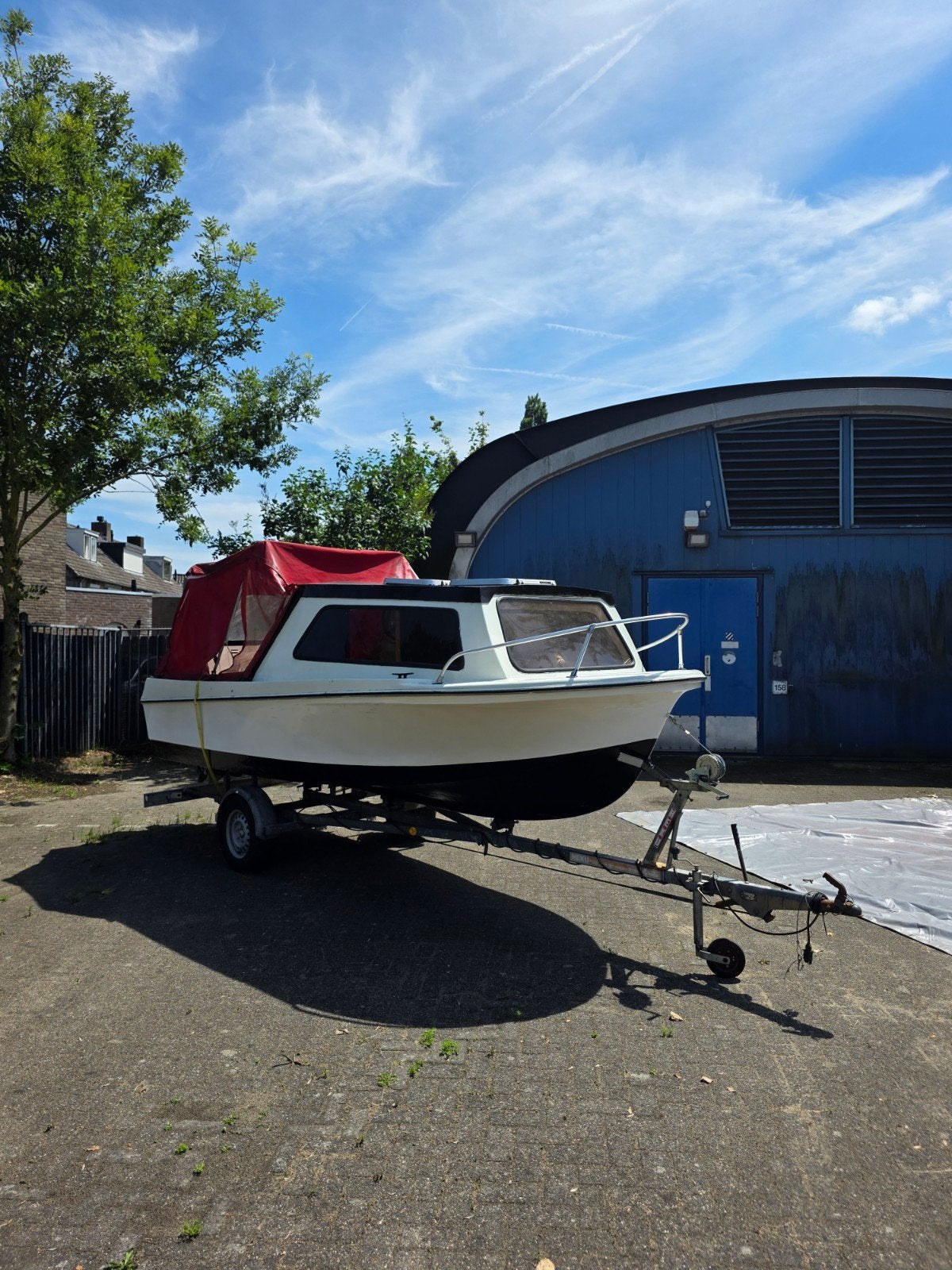 Kajuitboot 5m opknapper met Yamaha Buitenboordmotor 25 pk, Kajuitboot, Ophalen of Verzenden, Buitenboordmotor, Trailer