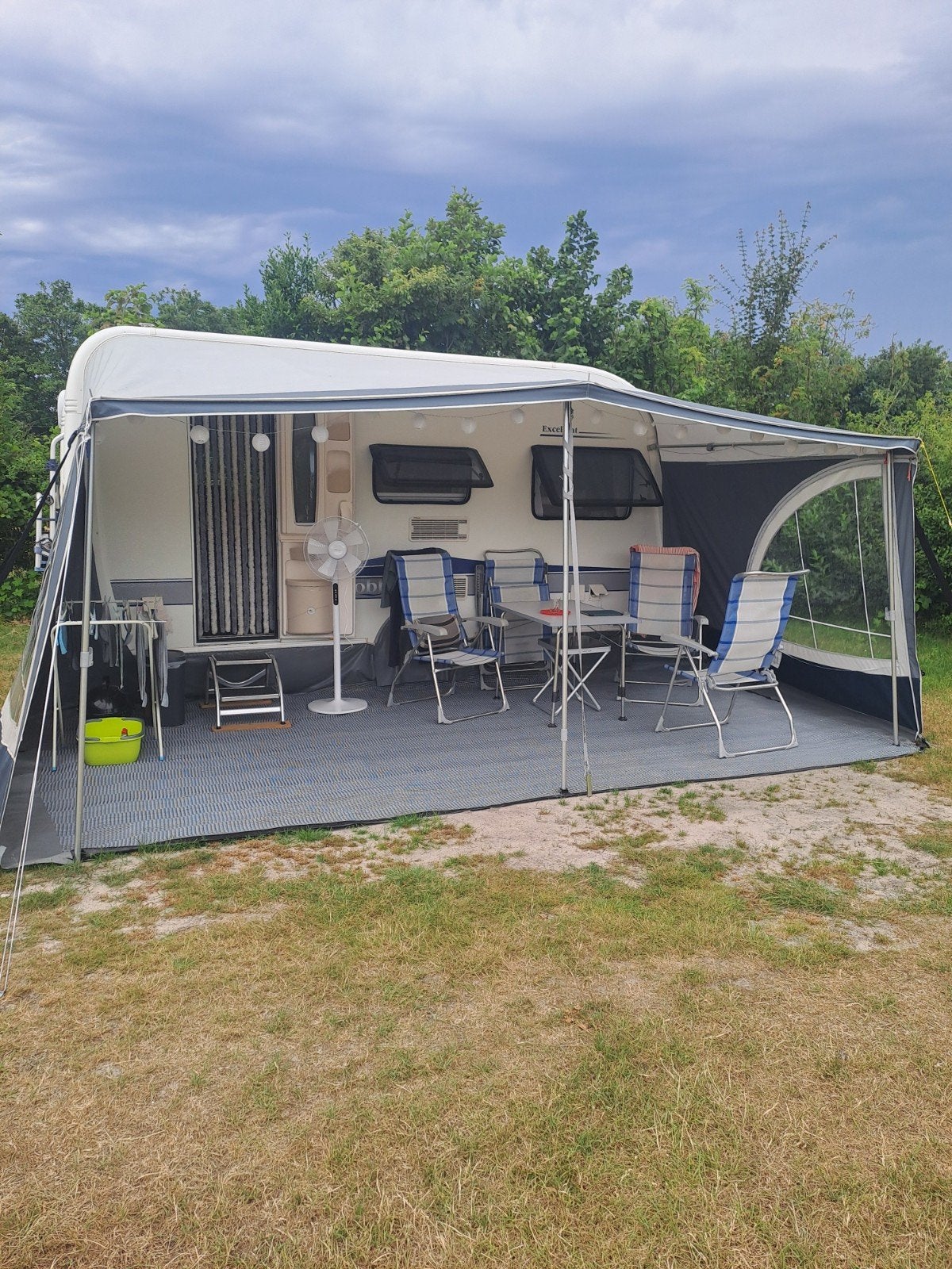 Dorema Multi Nova tent met luifel, Ophalen, Gebruikt, Ten Cate All Season 200g/m2, Dorema