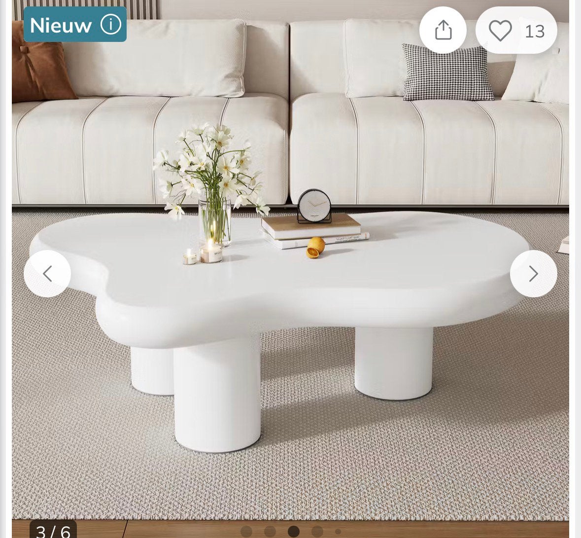 Salon tafel japandi, Ophalen of Verzenden, Zo goed als nieuw