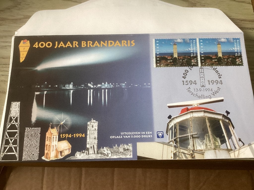 No4270 Vuurtoren 400 jaar Brandaris 19-9-1994 Heb ook Nederl, Postzegels en Munten, Ophalen of Verzenden, Onbeschreven, Nederland