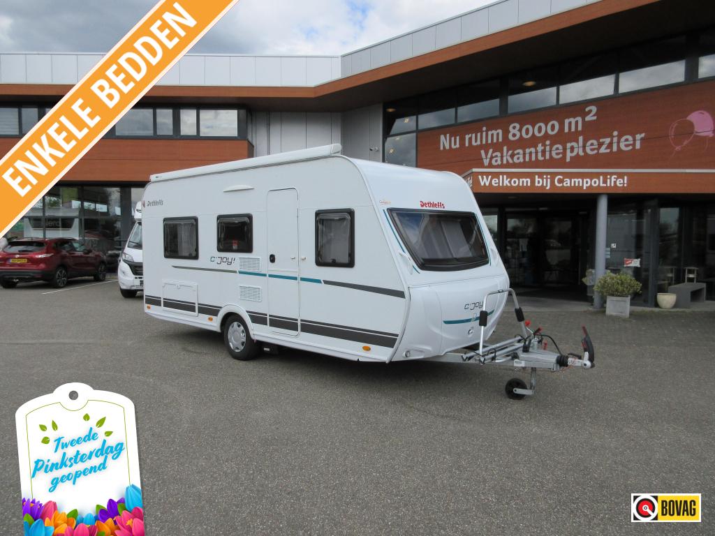Dethleffs C'Joy 460 LE MET MOVER+CASSETTELUIFEL, Caravans en Kamperen, Overige typen, Dethleffs, 5 tot 6 meter, Schokbreker