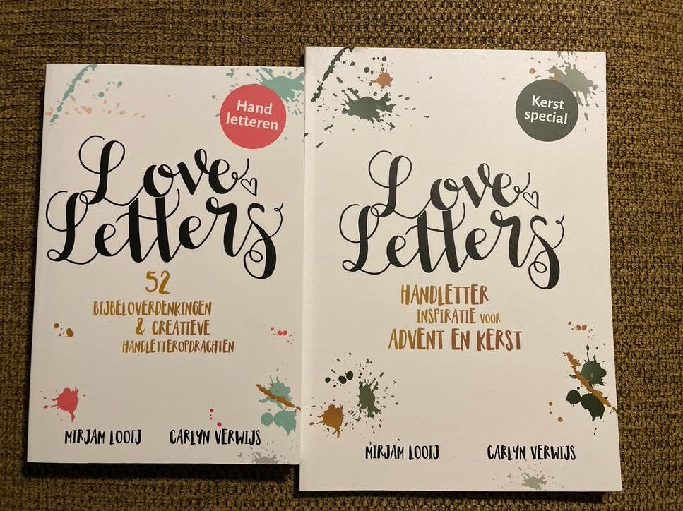 Love Letters Handlettering Boeken - Set van 2, Ophalen of Verzenden, Nieuw, Tekenen en Schilderen