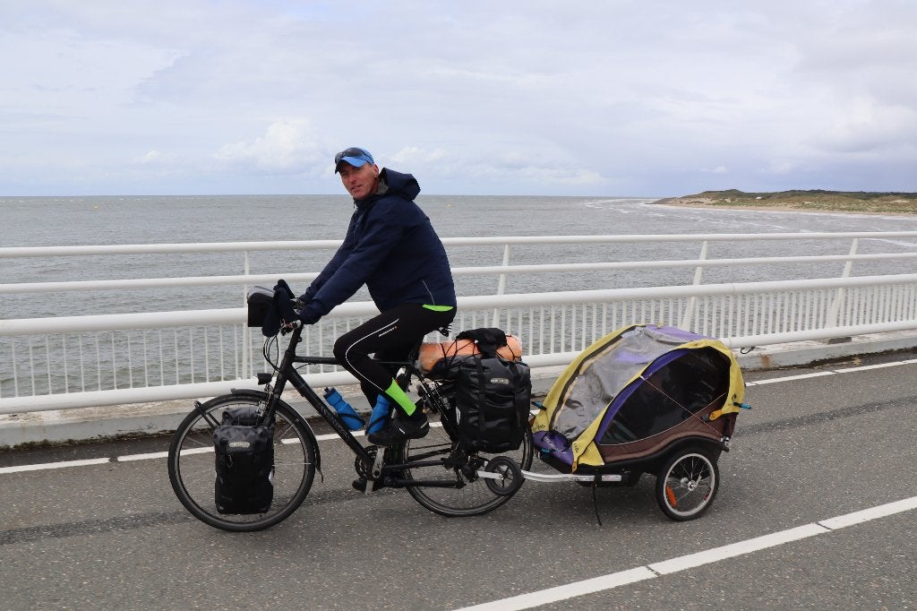 fietskar kinderen, honden, kranten, Fietsen en Brommers, Ophalen, Gebruikt, Opvouwbaar, Burley