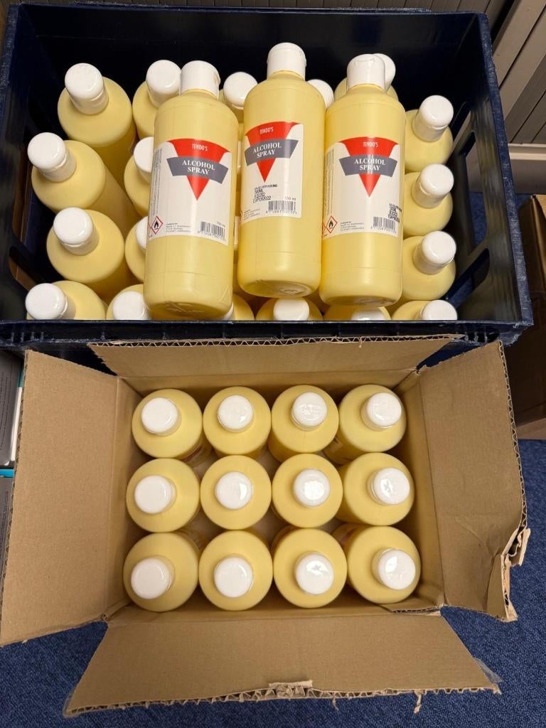 Tendo's alcohol spray, Ophalen, Nieuw