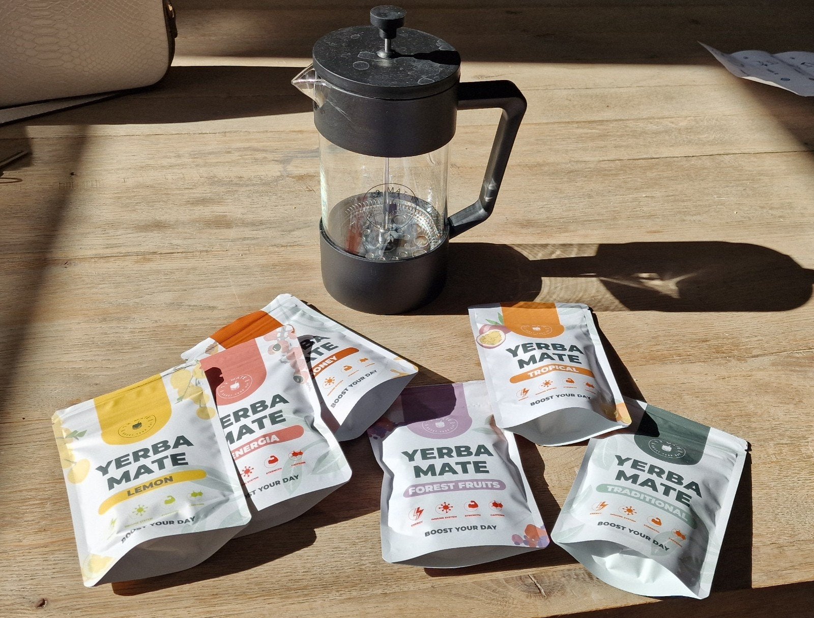 French Press met Yerba Mate proefpakket, Overige modellen, Overige typen, Nieuw, Ophalen of Verzenden