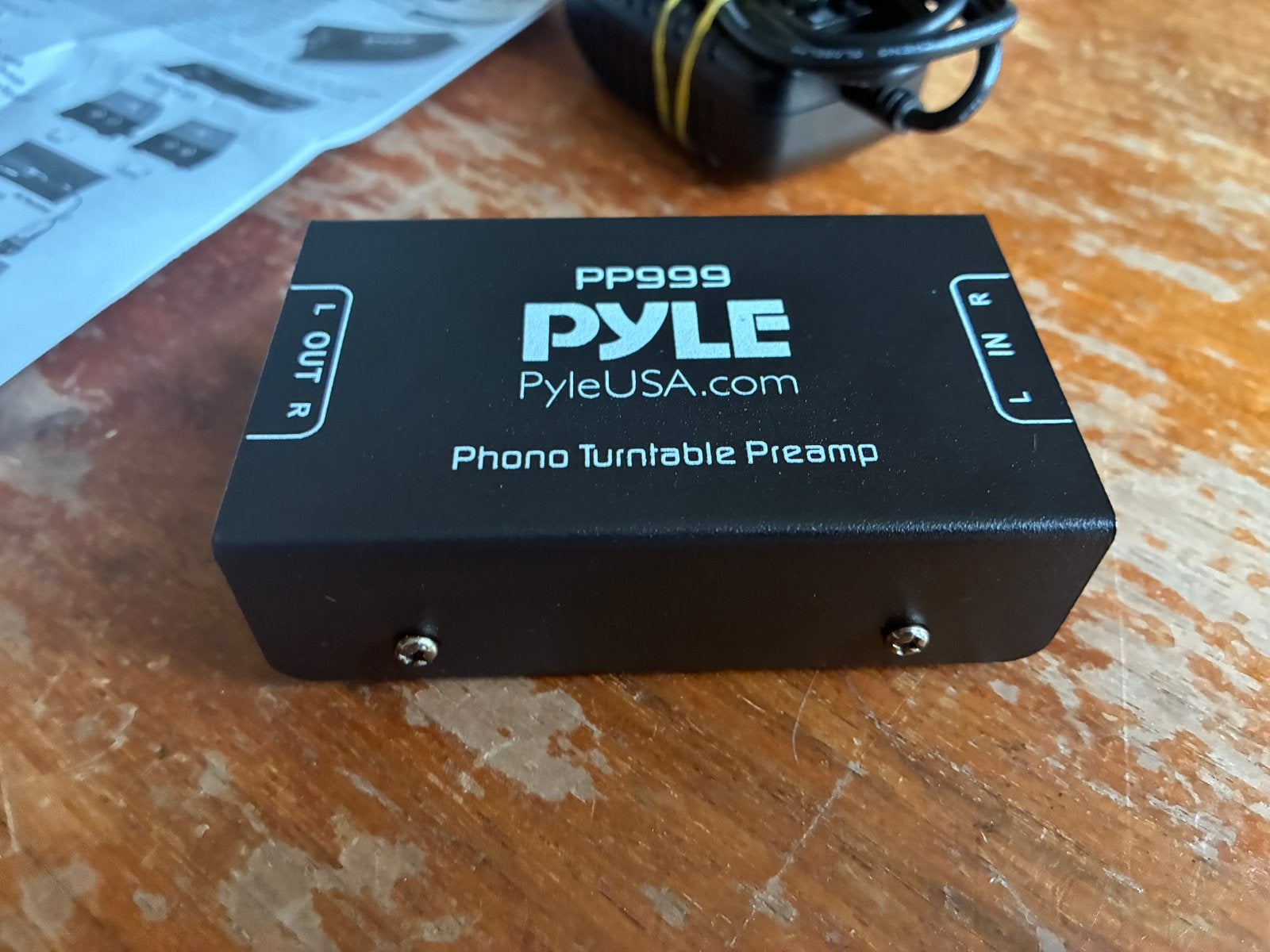 Pyle PP999 Phono Turntable Preamp / Vinyl voorversterker, Ophalen of Verzenden, Zo goed als nieuw, Platenspeler-onderdeel, Overige merken