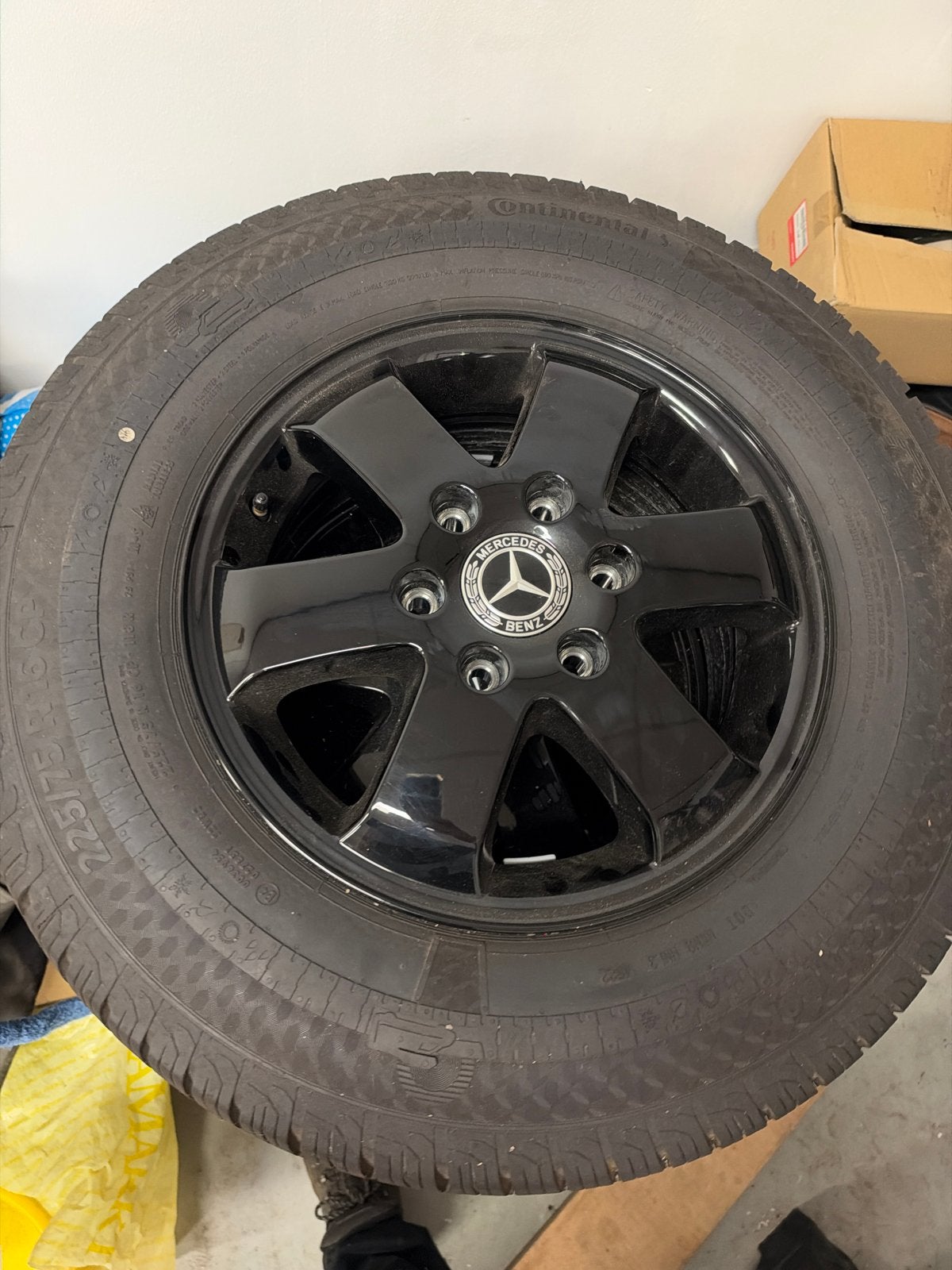 Mercedes-Benz All Season Banden en Velgen 225/75 R16, Ophalen, Gebruikt, 16 inch, Banden en Velgen