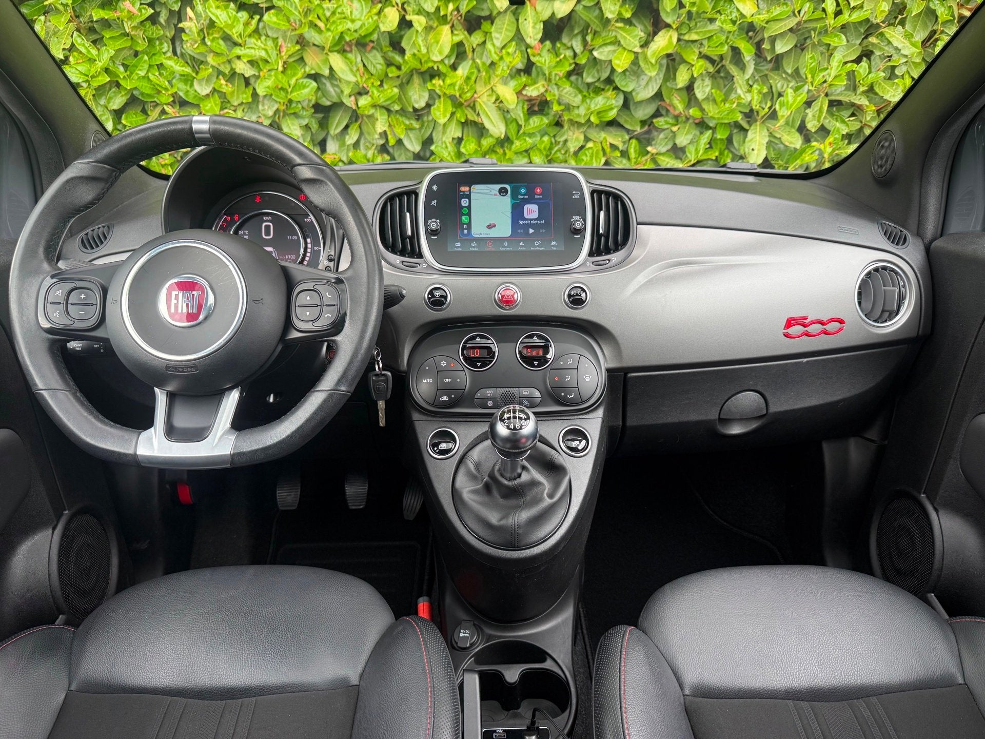 Fiat 500 1.0 Hybrid Sport |CARPLAY|PANORAMA|CRUISE|AIRCO|NAP, Auto's, Fiat, 4 stoelen, Leder en Stof, Origineel Nederlands, Bedrijf