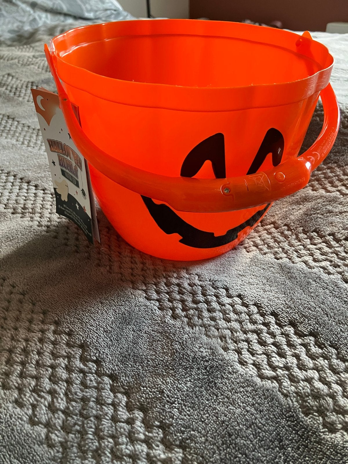Halloween emmer met LED verlichting - Kids Kingdom, Ophalen of Verzenden, Nieuw, Overige typen, Halloween of Griezel