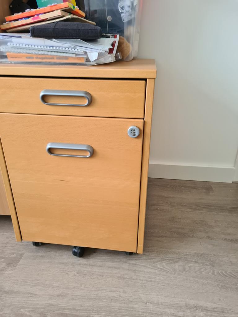Ikea ladekastje voor onder bureau, Huis en Inrichting, Kasten | Ladekasten, Ophalen, Gebruikt, 50 tot 100 cm, 3 of 4 laden