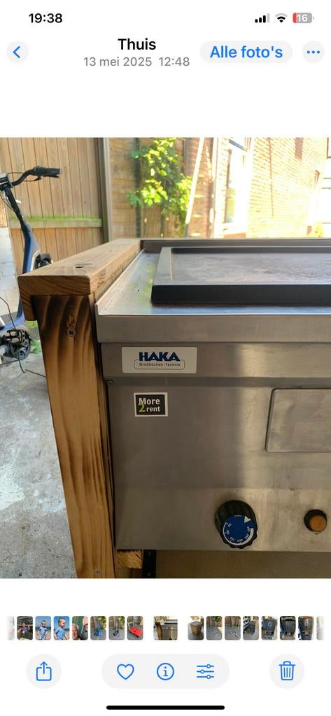 Mobiele HAKA BBQ grillplaat ideaal voor bedrijfsfeesten, Ophalen of Verzenden, Gebruikt