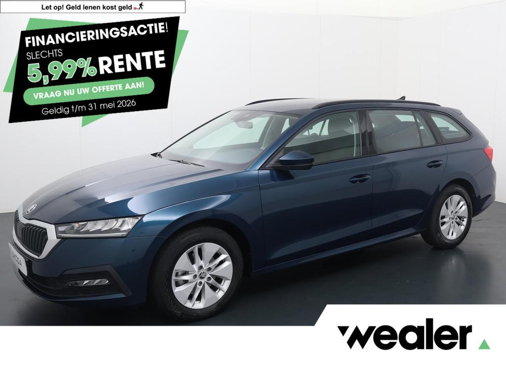 Skoda Octavia Combi 1.0 e-TSI Ambition | 110 PK | Automaat |, Auto's, Skoda, 12 maanden, Stof, Gebruikt, Blauw